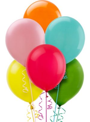 Assorted Color Balloons 72ct Party City