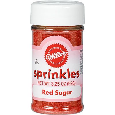 Wilton Red Sugar Sprinkles 3.25oz - Party City