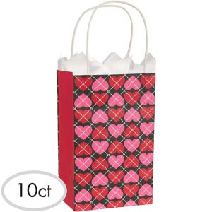 Trendy Valentine's Day Gift Bags 10ct