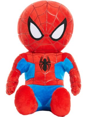 black spider man plush