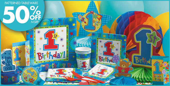 One-Derful Boy's 1st Birthday Party Supplies - Party City