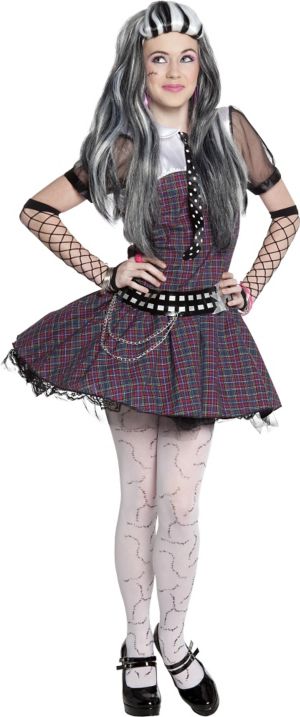 Girls Monster High Frankie Stein Dress Costume Party City