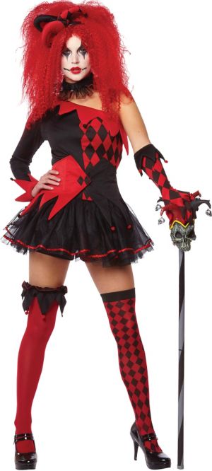 Adult Sexy Jester Costume Party City 9808