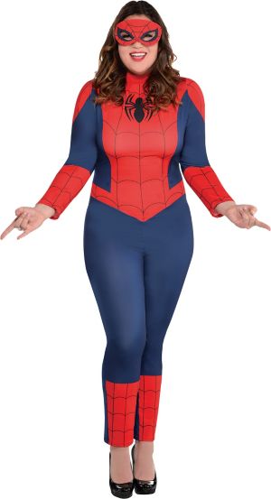 Adult Sexy Spidergirl Catsuit Costume Plus Size Party City 