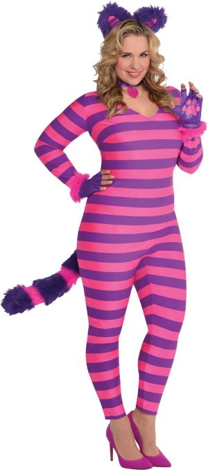 Adult Lady Cheshire Kitty Cat Costume Plus Size Party City