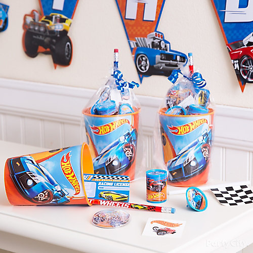 Hot Wheels Racecar Racing Race Car Kids Birthday Party Favor Set Gift Goody Bag