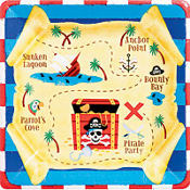 Pirate's Treasure Lunch Plates 8ct