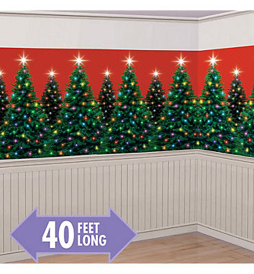 Christmas Trees Room Roll 40ft