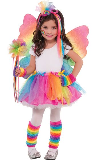 Girls Rainbow Fairy Costume - Party City