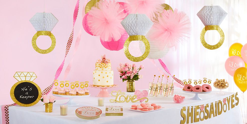 Sparkling Pink Wedding  Party  Supplies  Party  City