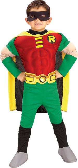 Little Boys Deluxe Robin Muscle Costume - Party City