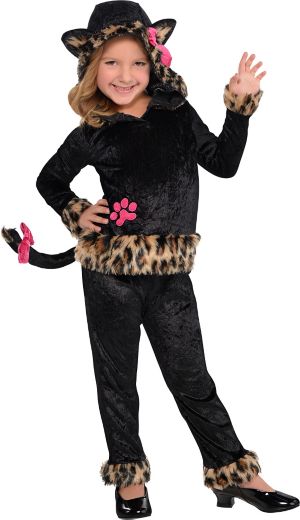 Little Girls Leopard Grrrl Cat Costume - Party City