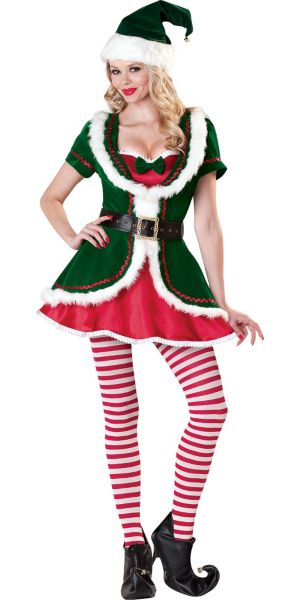 Adult Holiday Honey Elf Costume Elite - Party City