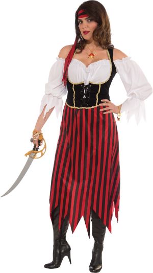 Adult Plus Size Pirate Maiden Costume - Party City