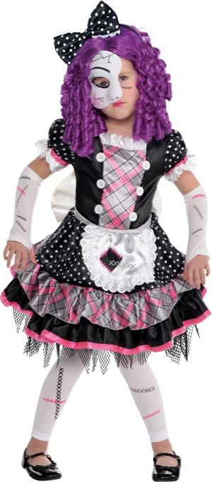 Little Girls Damaged Doll Costume - Party City