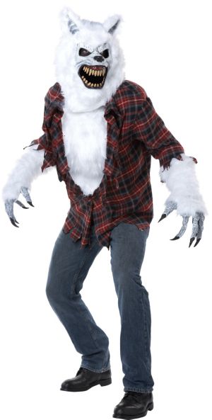 Adult White Werewolf Costume - Party City