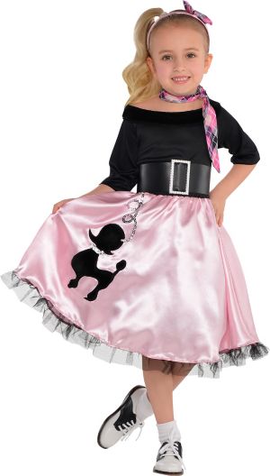 Toddler Girls Miss Sock Hop Costume - Party City