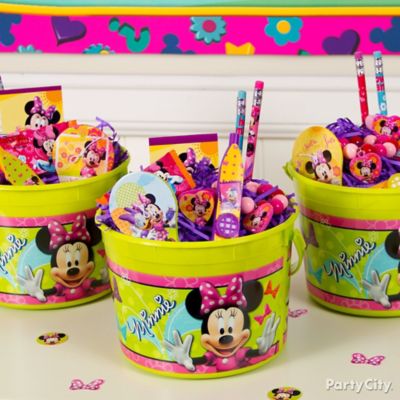 Minnie Mouse Favor Bucket Idea - Party City