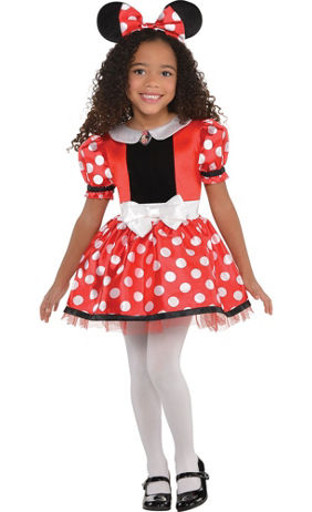 Toddler Girls Minnie Mouse Costume Deluxe - Party City