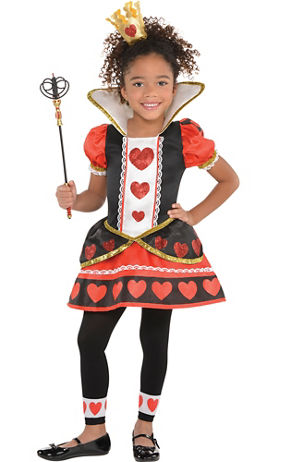 Toddler Girls Queen of Hearts Costume - Party City
