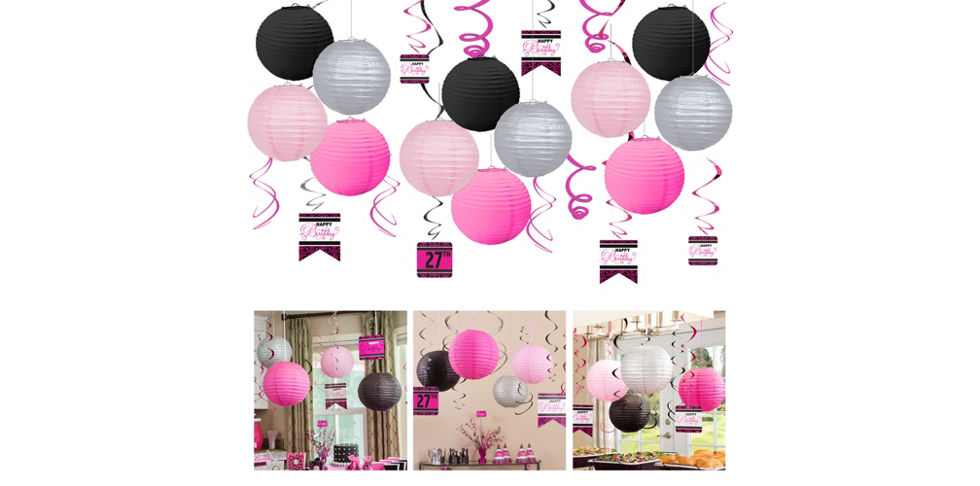 Pink Sparkling Celebration 70th Birthday Party Supplies Pink Sparkling Celebration 70th Birthday Party Supplies